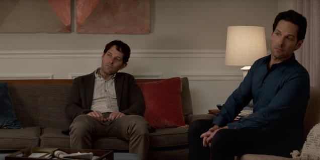 Illustration for article titled Paul Rudd finally meets his match in first look at Netflix's Living With Yourself